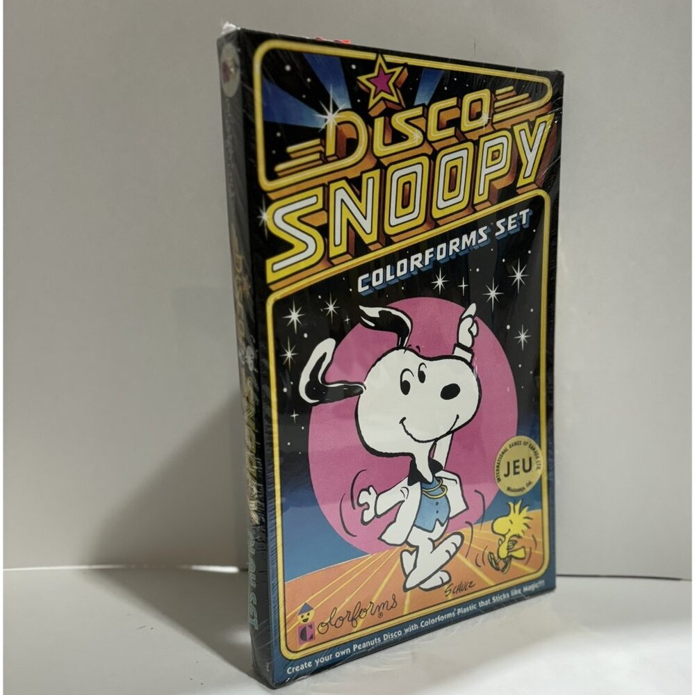 COMPLETE Snoop Disco Peanuts Colorforms Dress Up Set RARE 1978 Factory Sealed